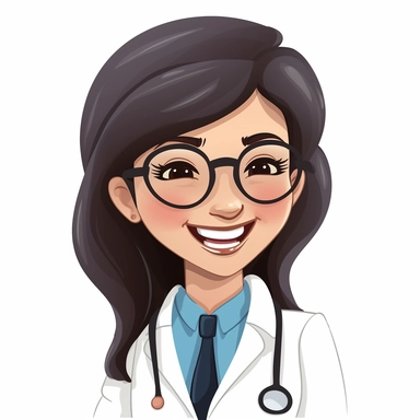 happy cute Health Consultant face, cartoon, clipart, mascot, isolated on white background