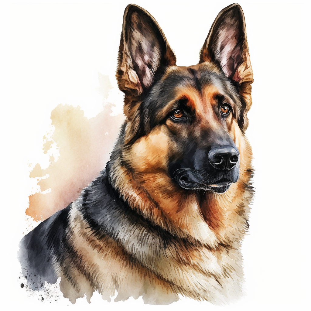 german shepherd clipart