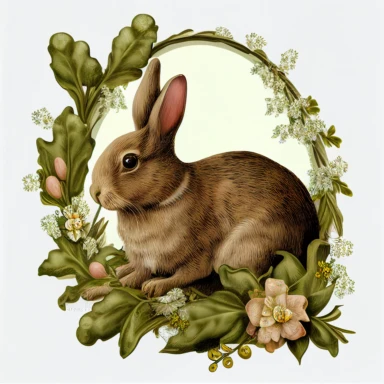 Easter Rabbit Clipart Design