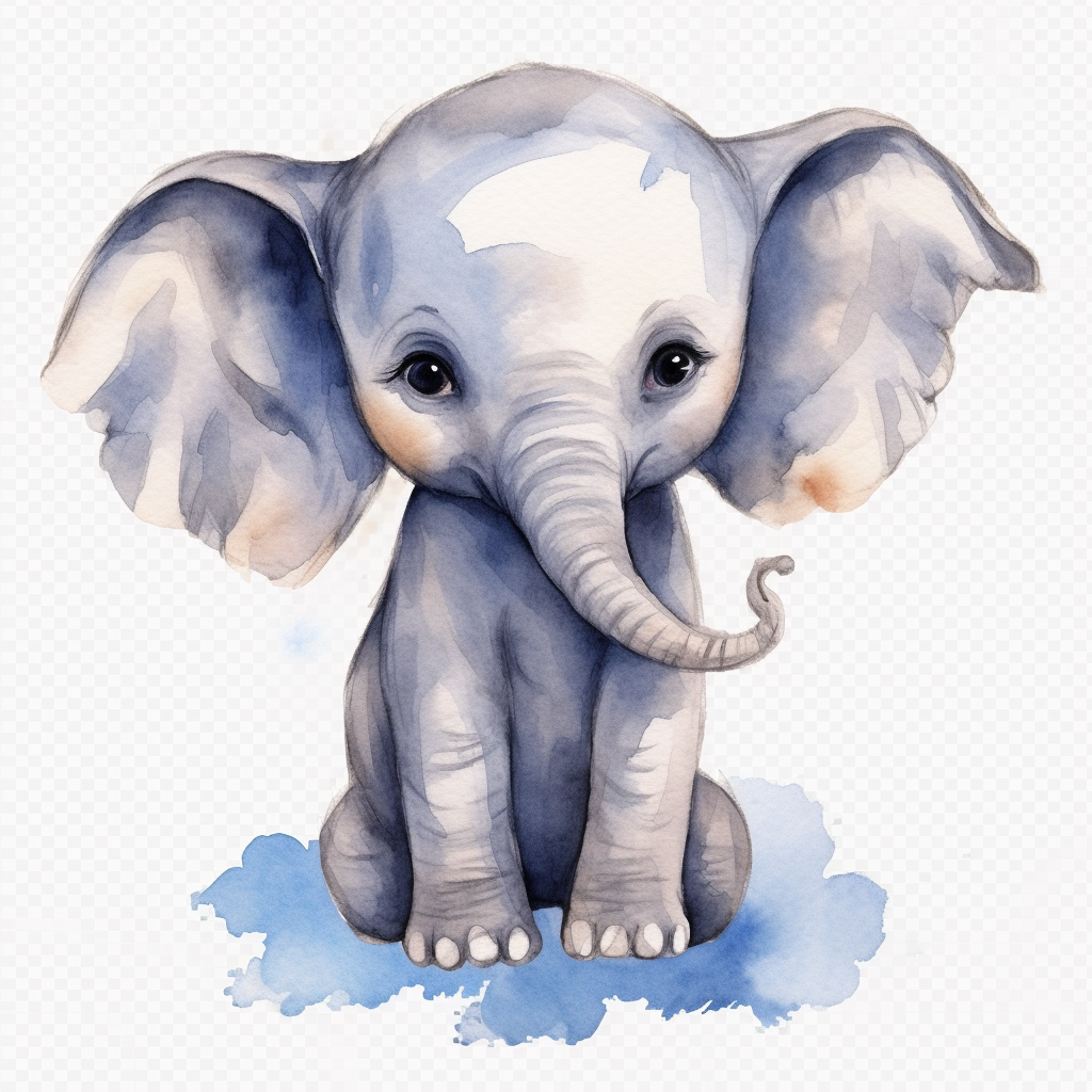 grey elephant cliparts