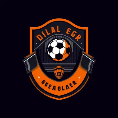 create a logo for a futsal team called goal diggers that includes a spade and a football, shield shape with banner. flat style, clip art, simple logo design,