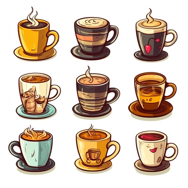 coffee mugs clipart