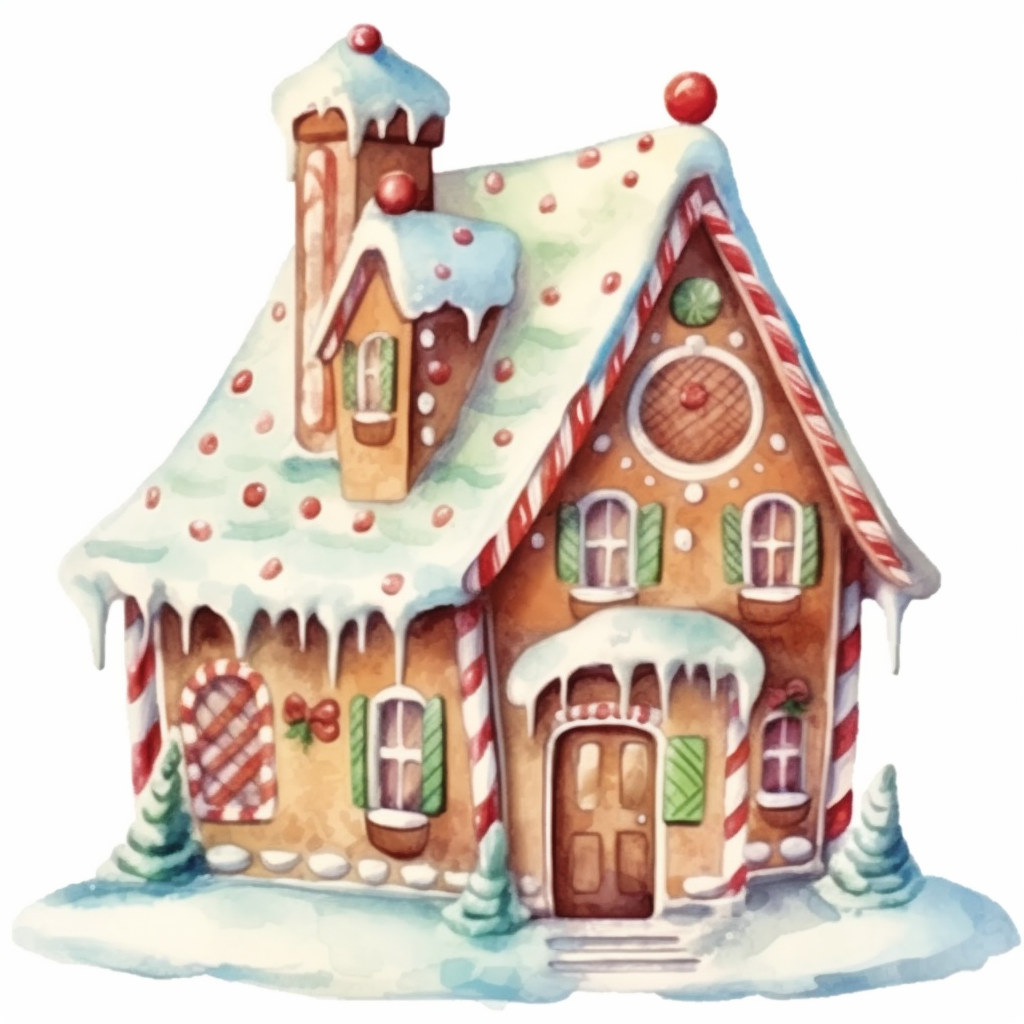 gingerbread house clipart