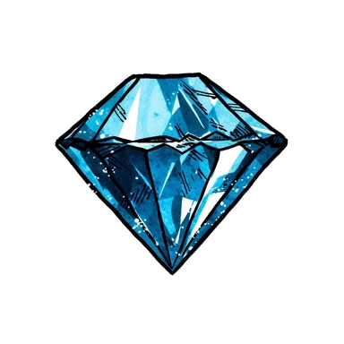 blue diamond simple clip art , white background