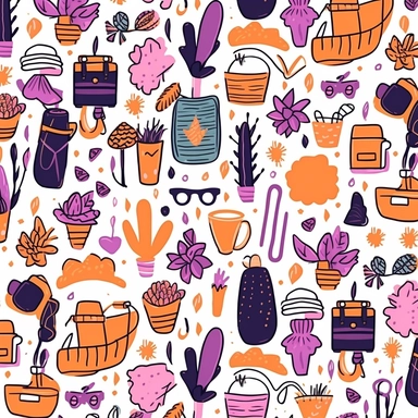 aesthetic, clipart, girly pattern