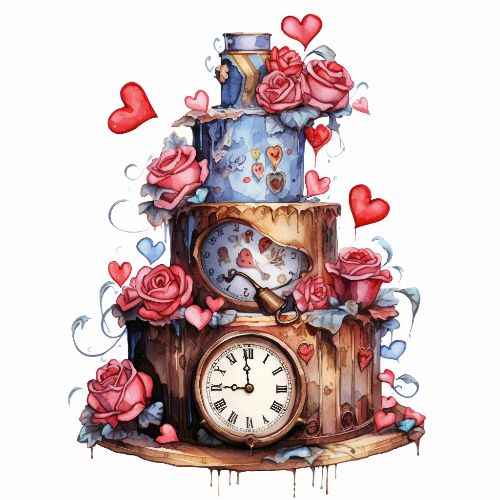 hearts and roses clipart
