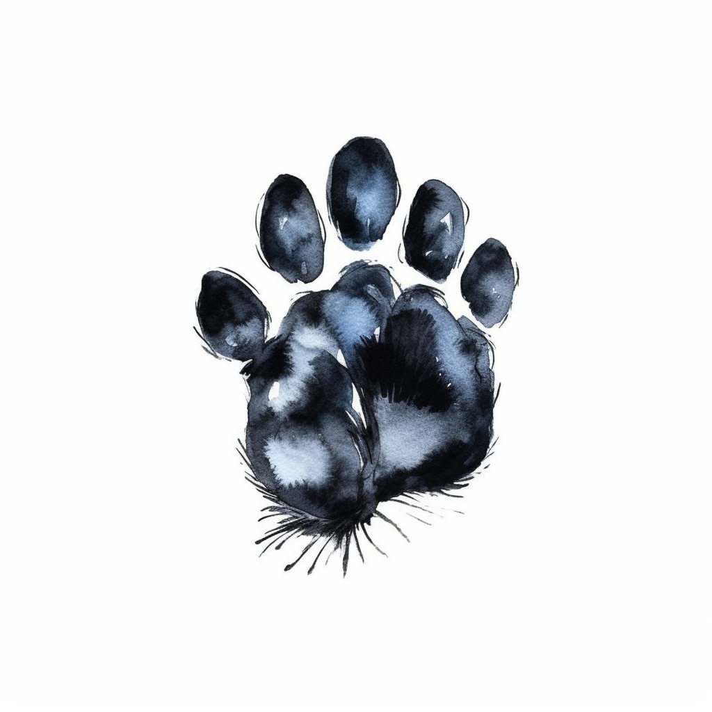 dog paw clipart
