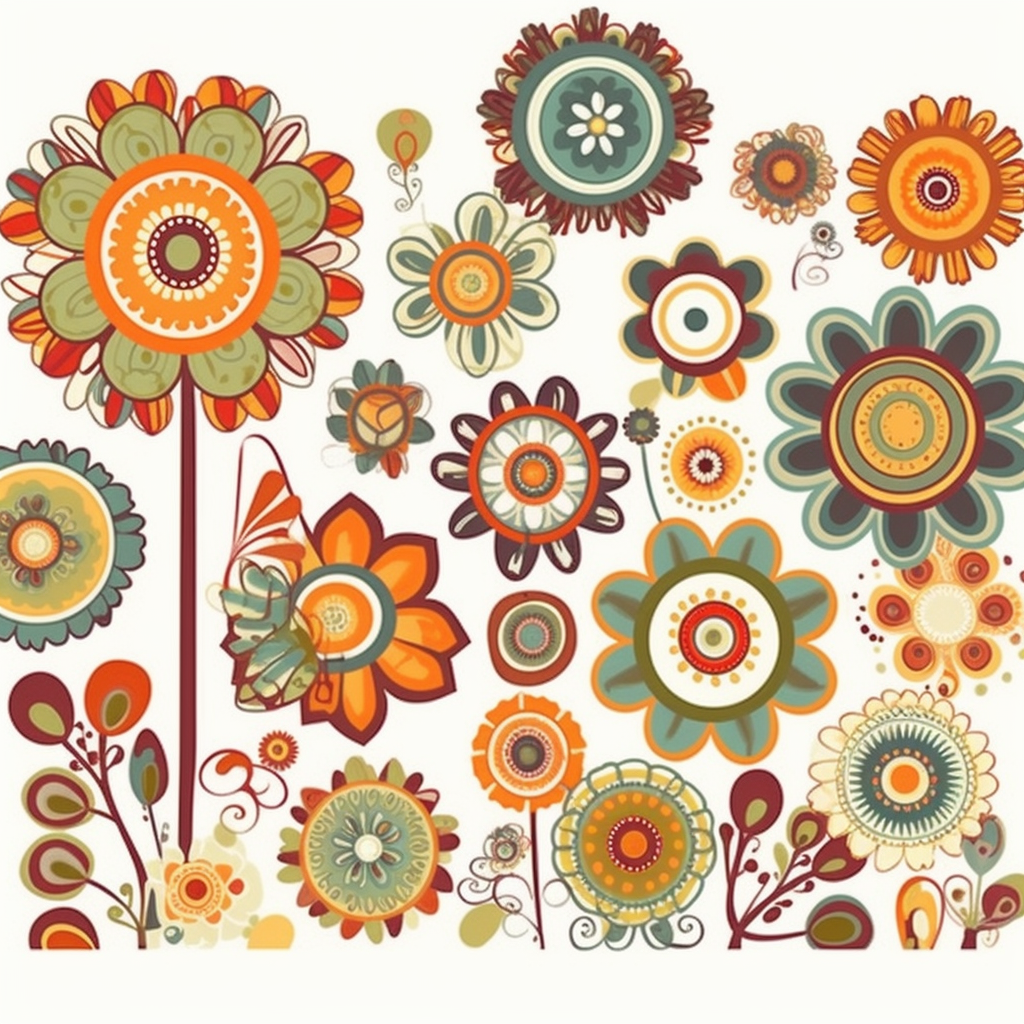 hippie art cliparts