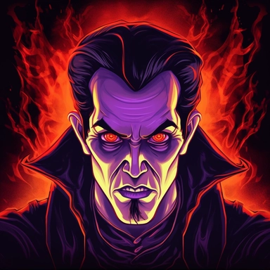 dracula, glowing eyes, clipart, Halloween, glow in the dark, neon, uhd, vivid, colorful, highly detailed