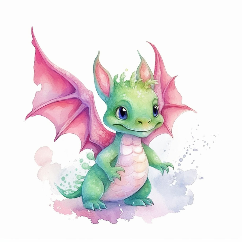 baby dragon clipart