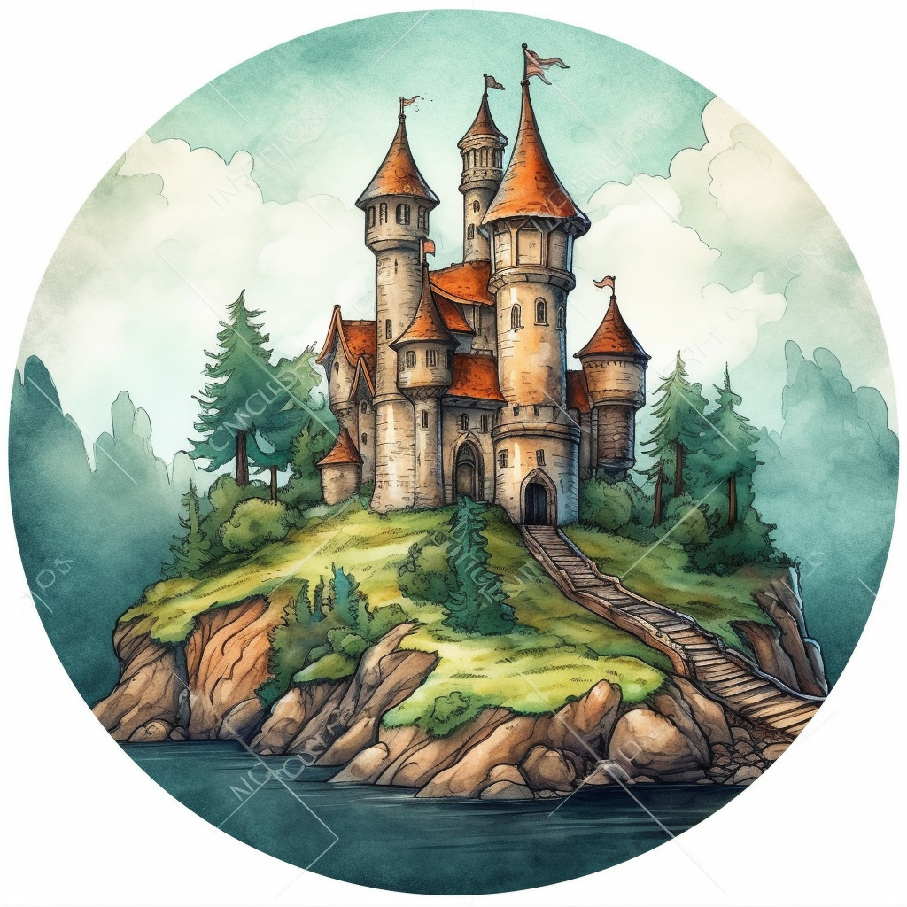 cartoon hills cliparts
