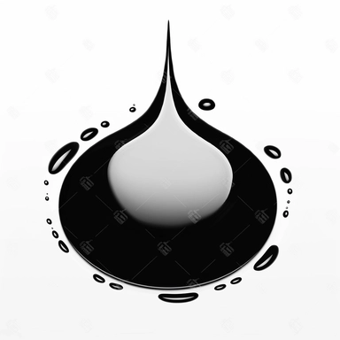 black and white clipart water droplet