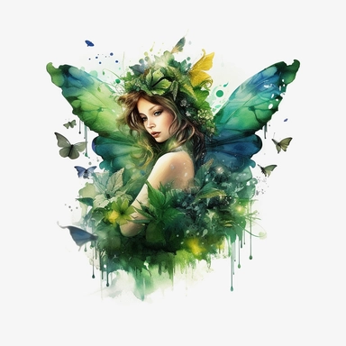 Watercolour beautiful Disney inspired emerald green queen baby forest fairy beautiful Disney inspired emerald green forest fairy with beautiful flawless features, magnificent wings, compelling realistic beautiful vibrant eyes perfect hands and feet beautiful realistic intricate detailed forest fairy perfect forest fairy magnificent details , PNG image,ultra highly detailed, 18k, sharp focus, bright photo with vibrant colours, digitally enhanced,photographic, enhanced graphics, straight, sharp fo