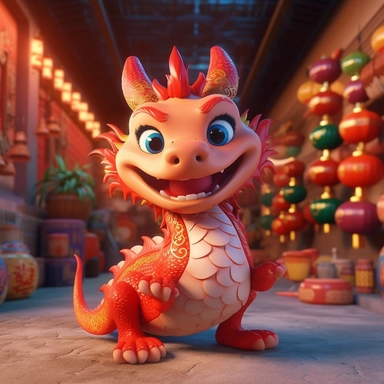 blob:https://discord.com/fda390c3-ad0e-4772-aaea-9b4015037c68，Chinese New Year 3D cartoon image：a cute dragon has its hands stretched out, in the style of lively action poses, ron english, he jiaying, cosmic jester, ps1 graphics, yellow and red, cassius marcellus coolidge，dragon clipart image red dragon clipart of emoji clipart, in the style of anaglyph effect, light blue and yellow, comical choreography, cartoonish characters, xbox 360 graphics, anthropomorphic surrealism, cartoon mis-en-scene 