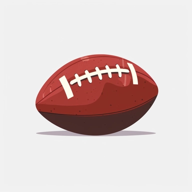 american football ball clipart vector, flat vector design, 2d,detailed