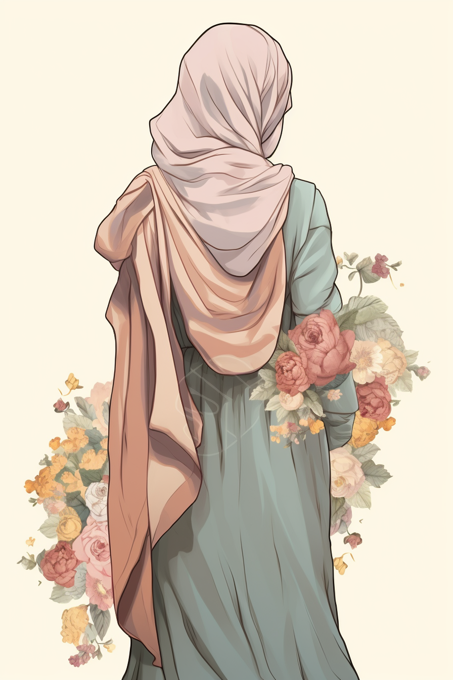 muslim woman cliparts