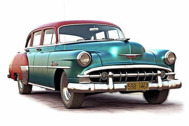 havana+cuba , highly detailed, isolated on white, clipart,