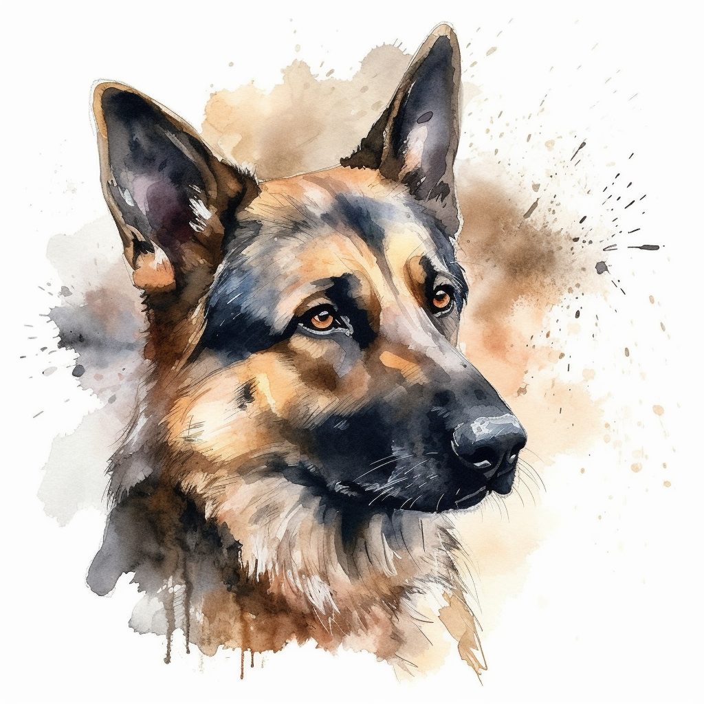 german shepherd clipart