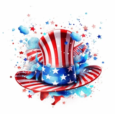 july 4 US,indepedance day,clipart,white background