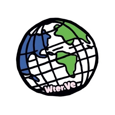 an old 80's style of a globe handraw clipart style easy draw simplist black and white vector simple doodle very with thick lines