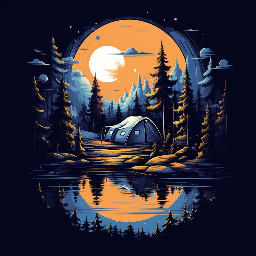 camping shirt cliparts