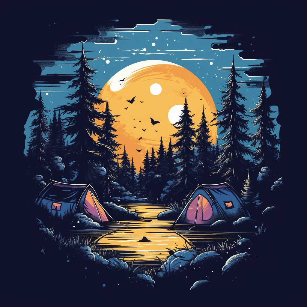 camping shirt cliparts