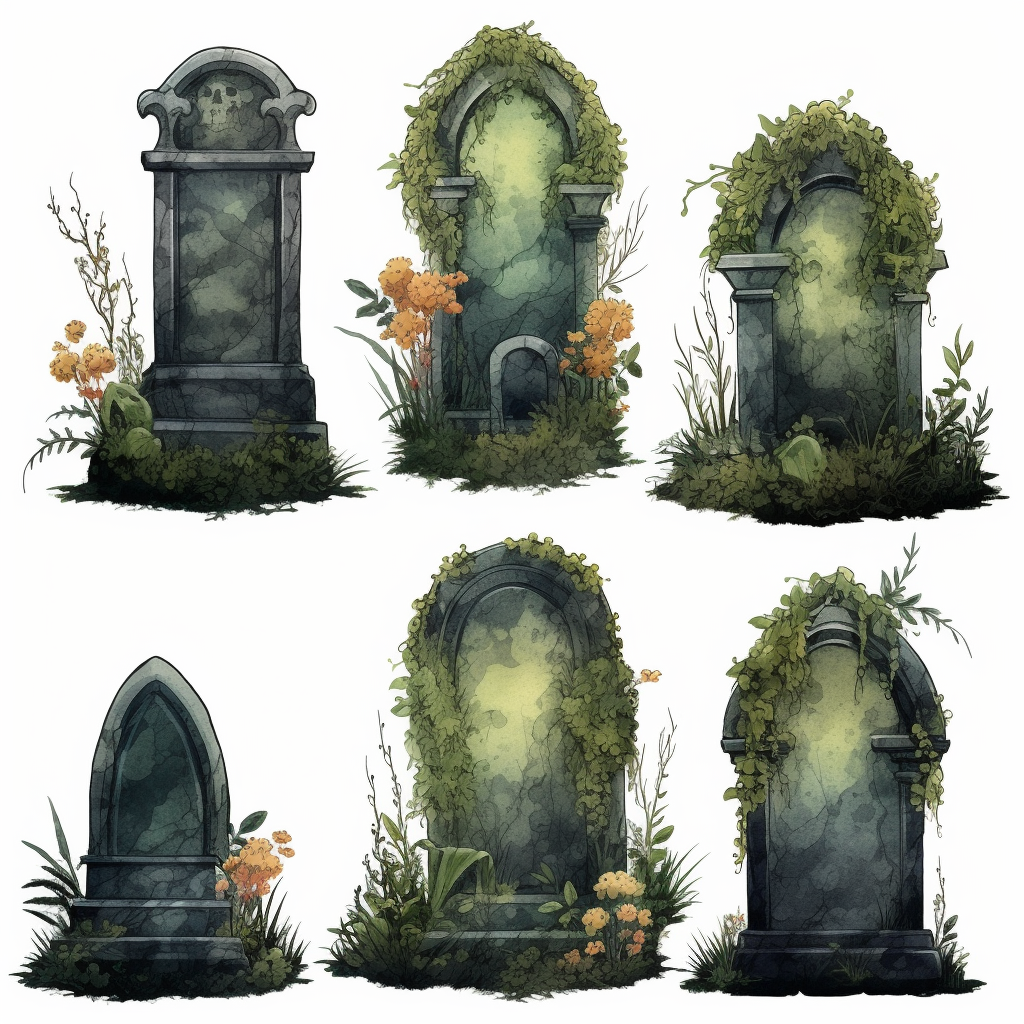 gravestones cliparts
