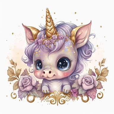 <https://s.mj.run/VVu0lg19AyI> fantasy baby unicorn, clipart watercolor illustration, aquarallist, cute, big eyes, pretty purple, unicorncore, fairycore, free brushwork, watercolor, light and bright, four legs, gold horn, sparkle, sparklecore, detailed, isolated on a white background,