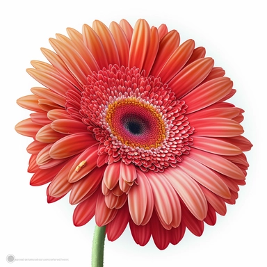 Gerber daisy, clipart