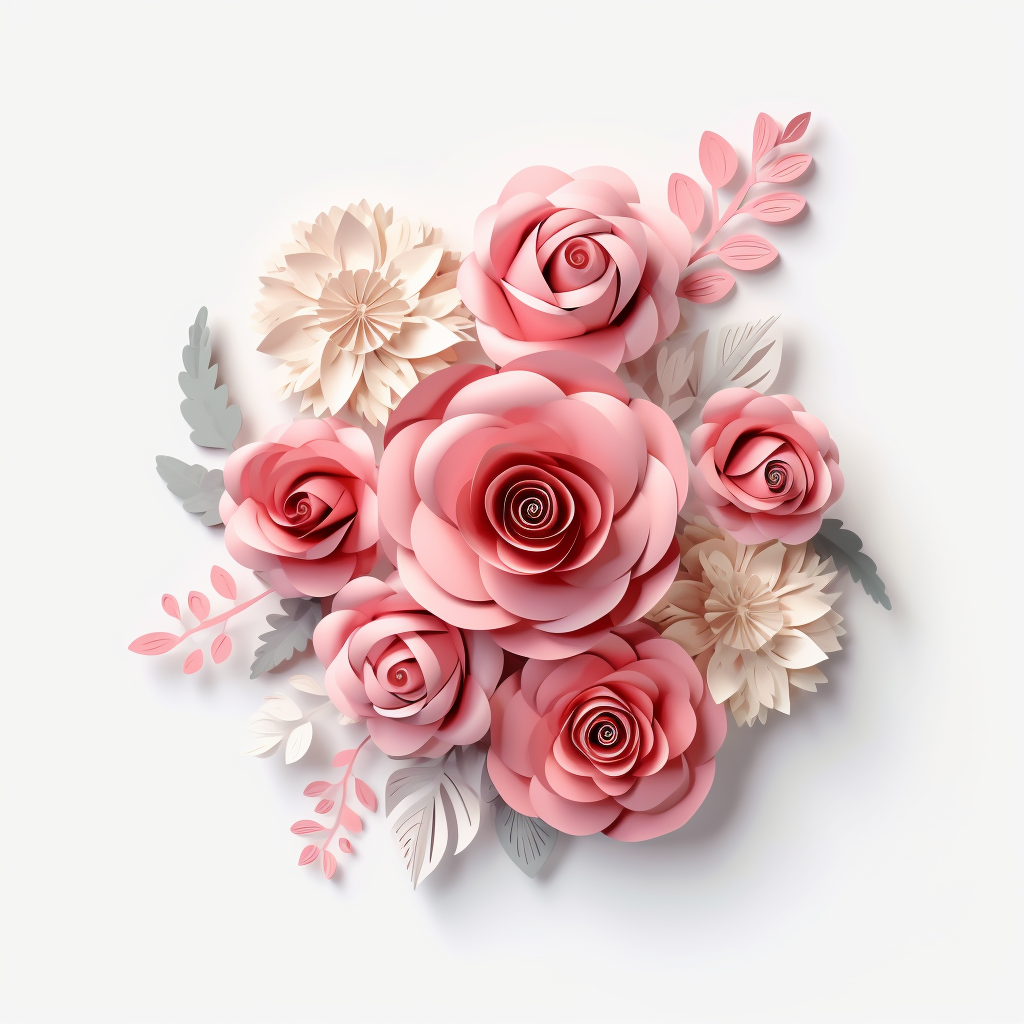 3d roses cliparts