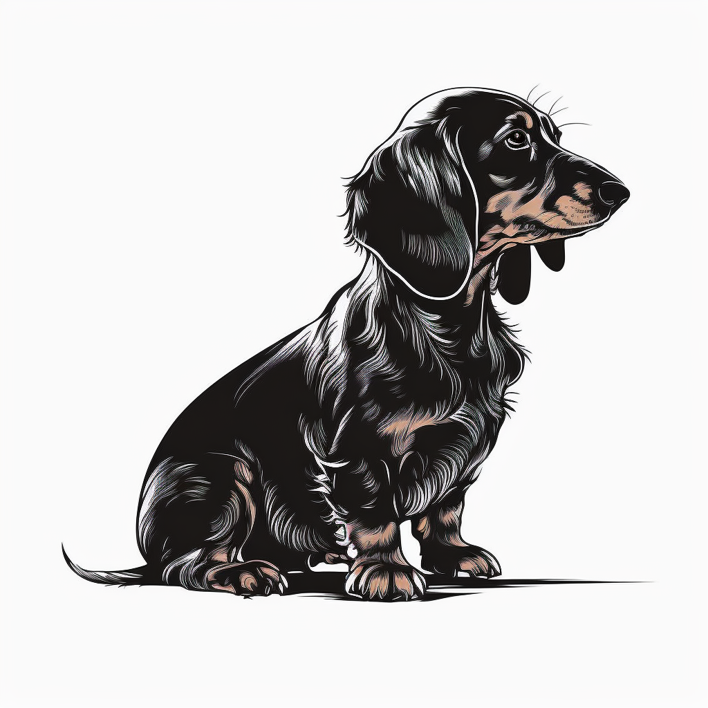 black dachshund cliparts