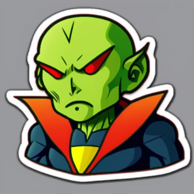 martian manhunter kawaii sticker, cute clipart