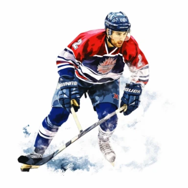 ice hockey clipart, white background
