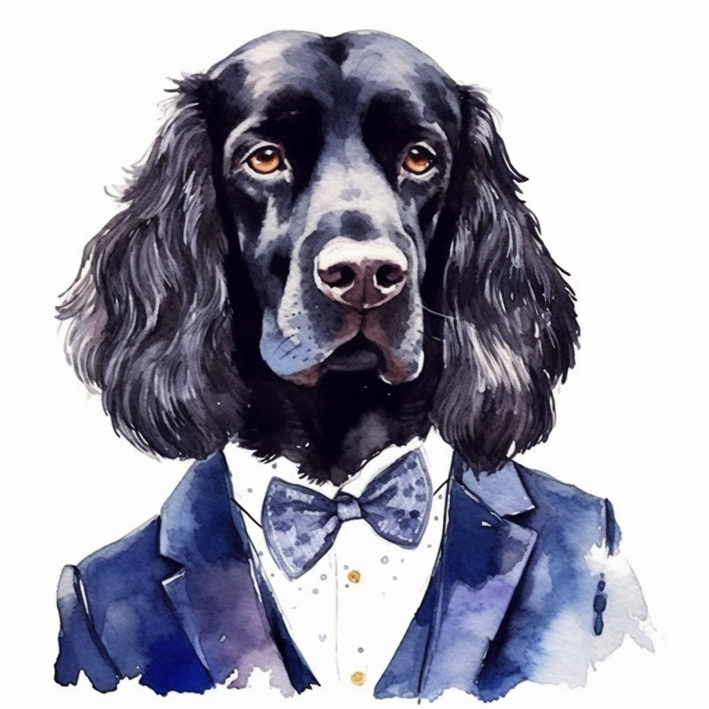 black spaniel cliparts