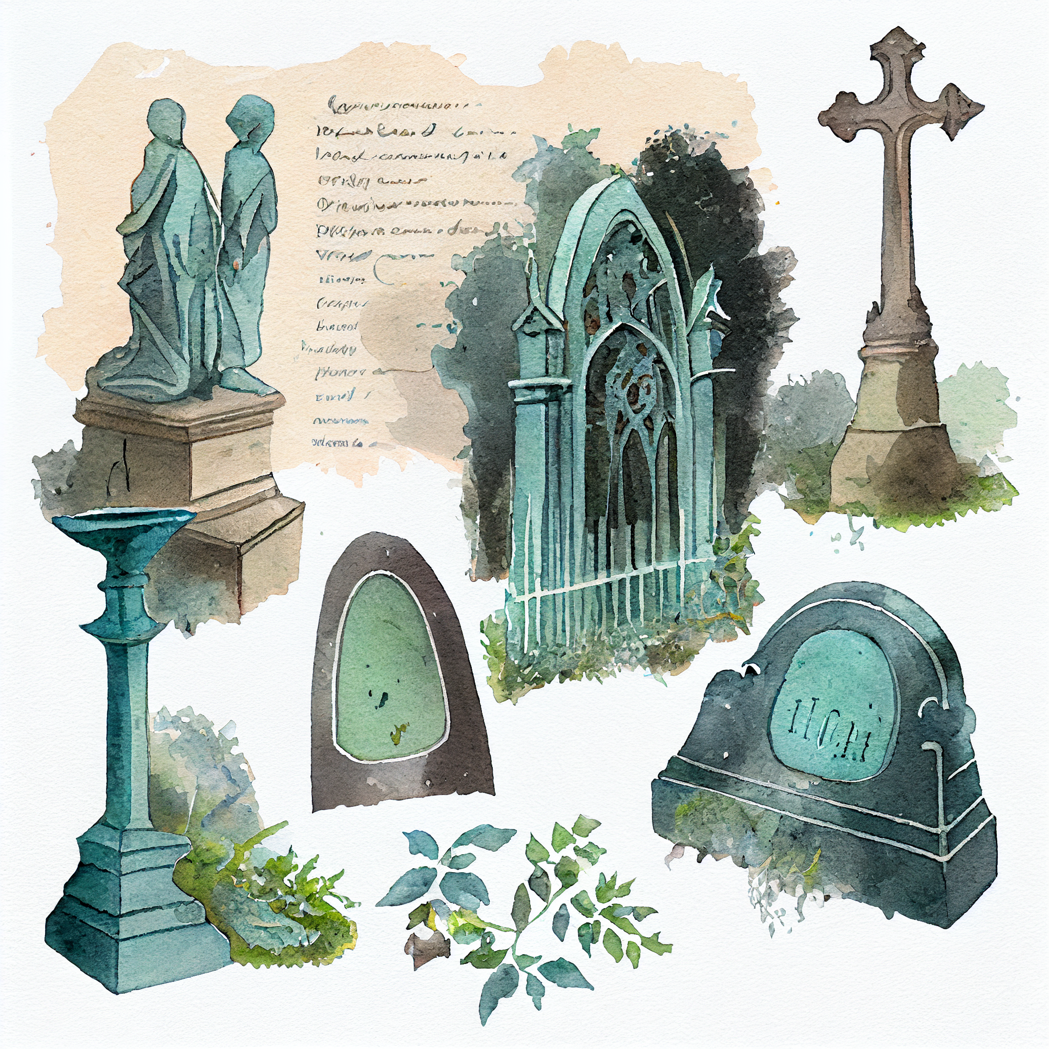 headstones cliparts