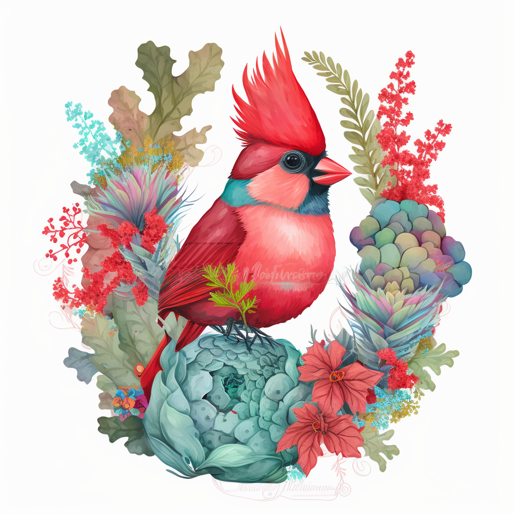 cute cardinal cliparts