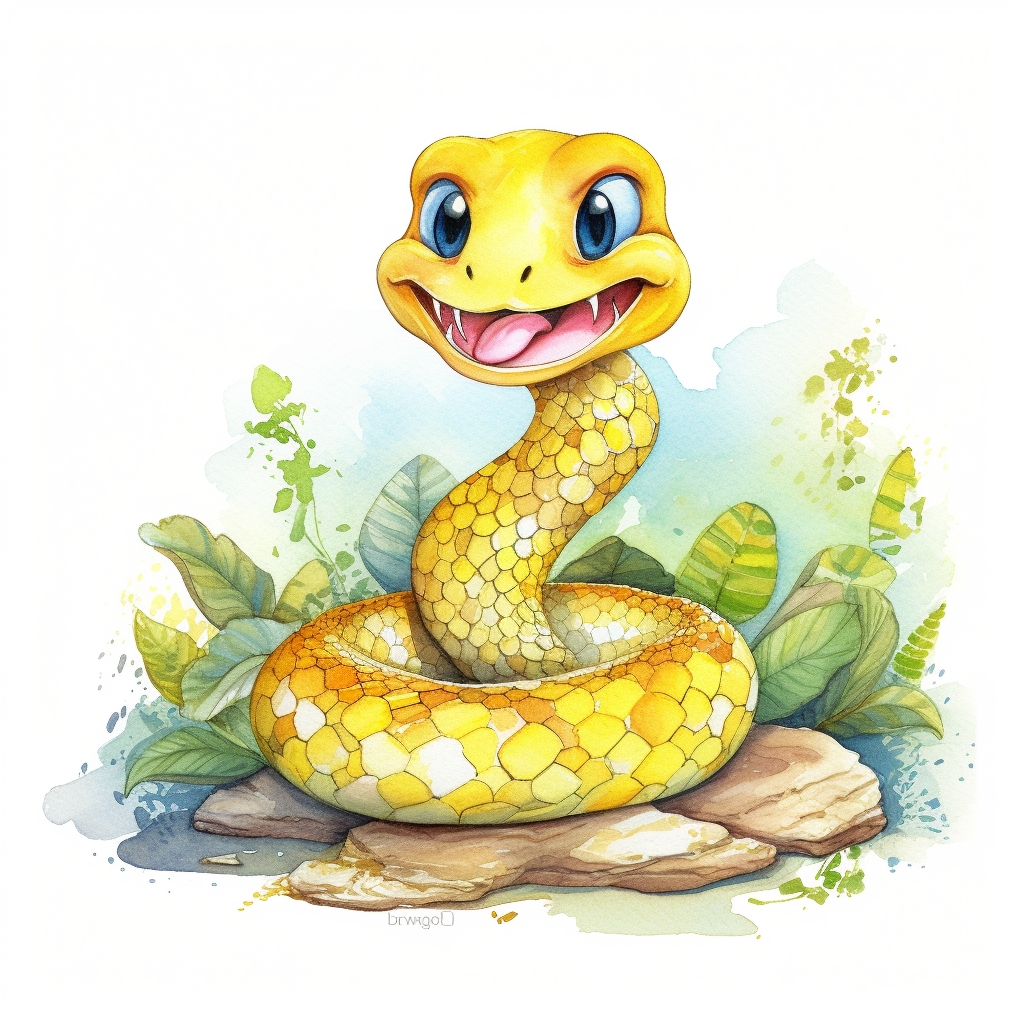 cartoon snake clipart