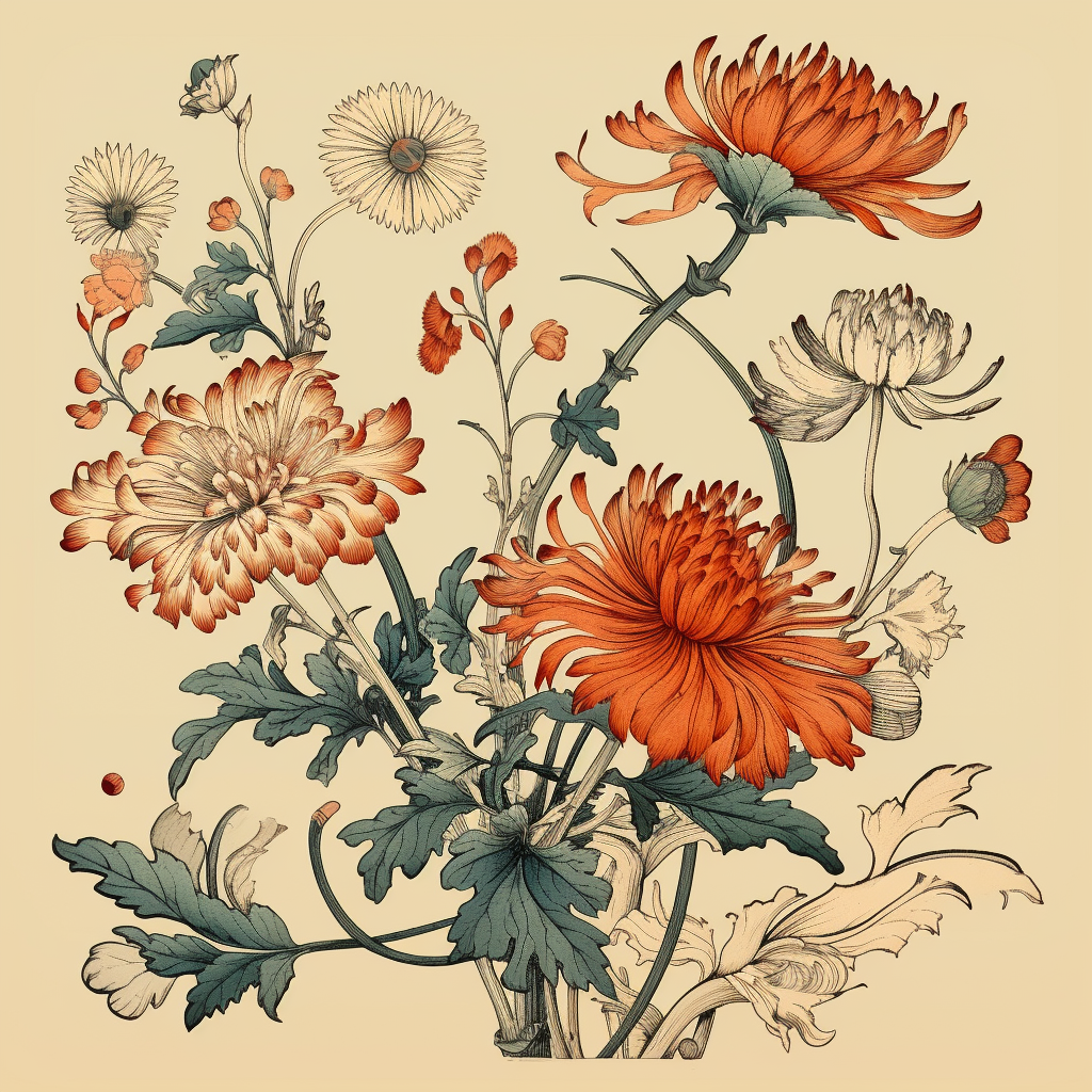 flower vintage cliparts