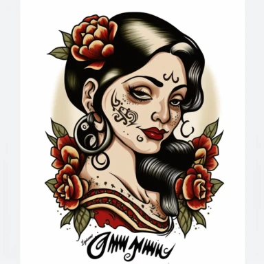 Cute Beautiful Chingona Como Mi Madre Mom Sublimation Clipart,Cartoon,hyper realistic, intricate detail, illustration style,high solution,on the white background