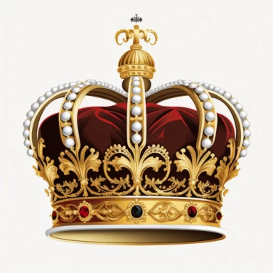 Vector illustration royal Imperial State Crown side view flat vector illustration clipart svg white background