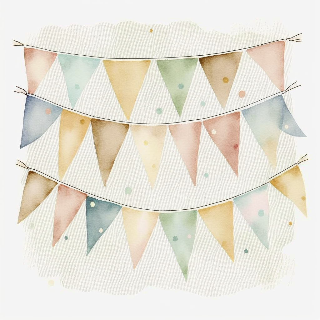 bunting cliparts