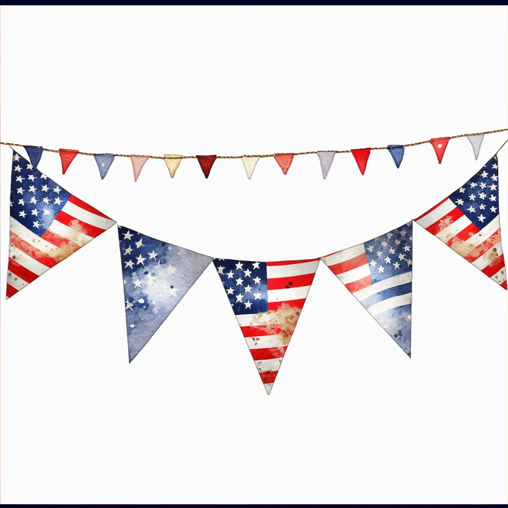bunting flag cliparts