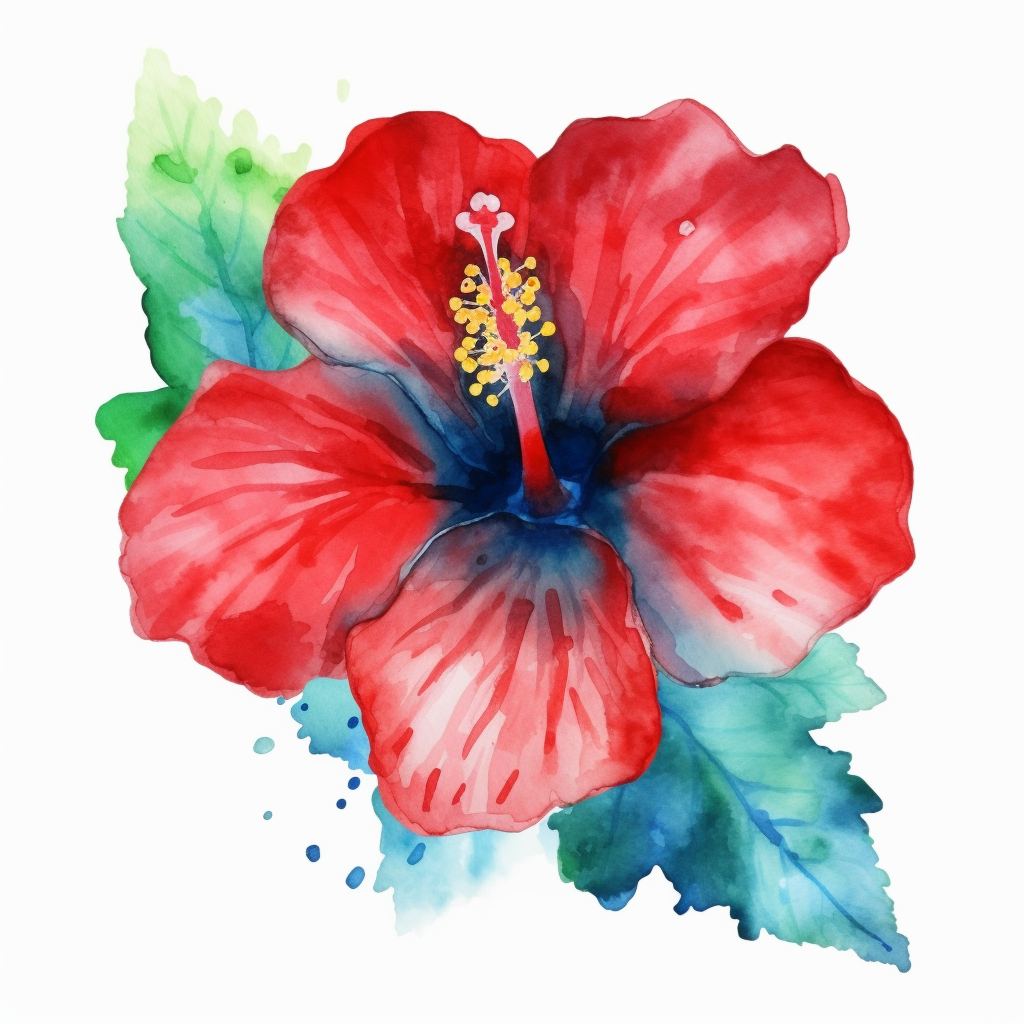 blue hibiscus cliparts