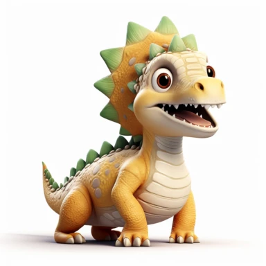 clipart, cartoon Kentrosaurus, in the style of imax, playful and lighthearted compositions, childlike innocence and charm, uhd image, realistic and hyper-detailed renderings, movie still, utilizes, white background