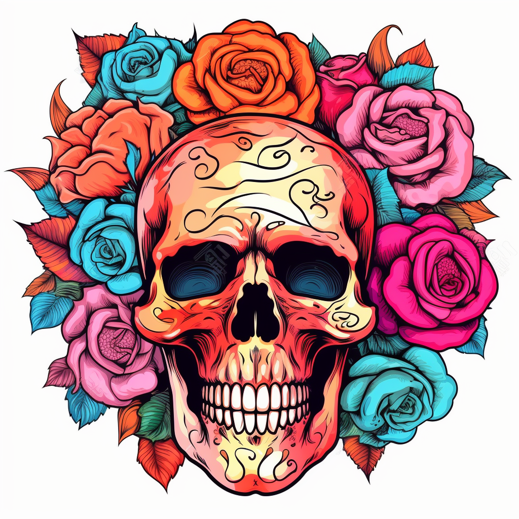 cartoon skull cliparts