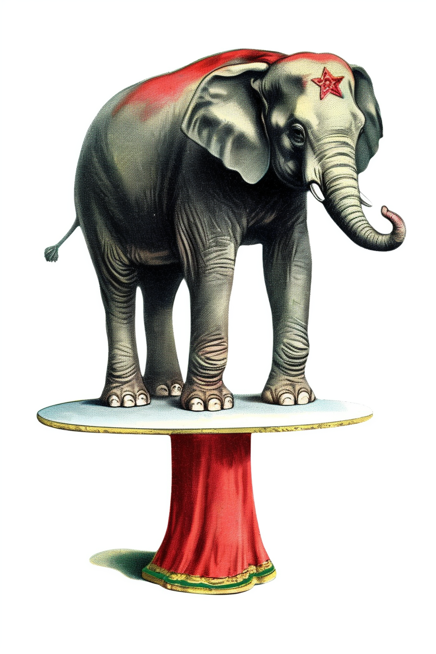 circus elephant clipart