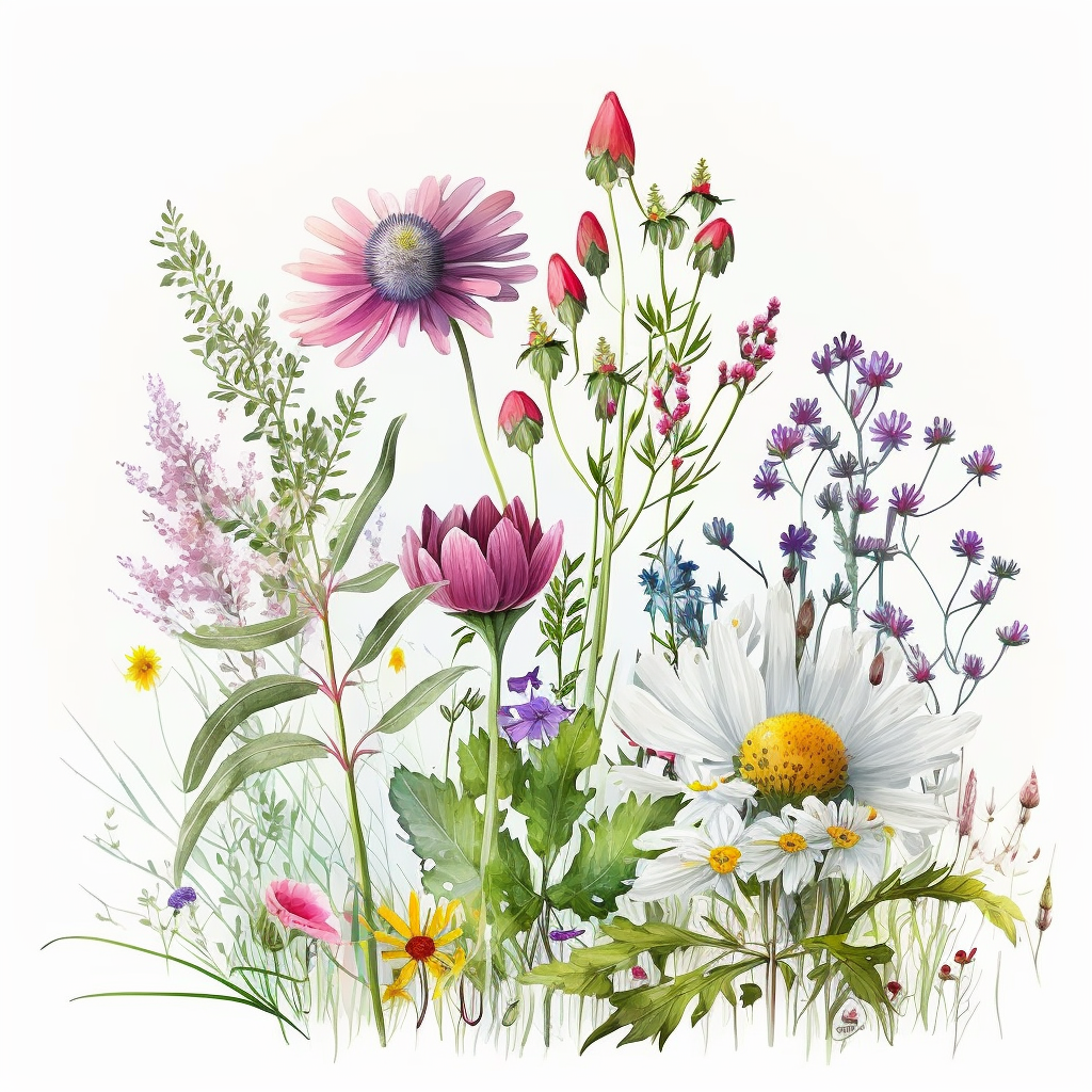 flower bush cliparts
