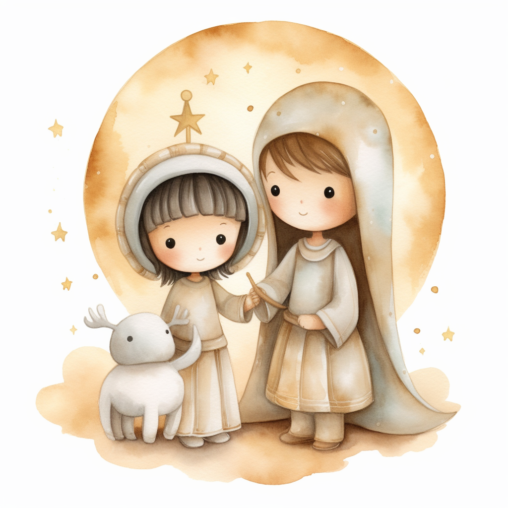 cute nativity cliparts