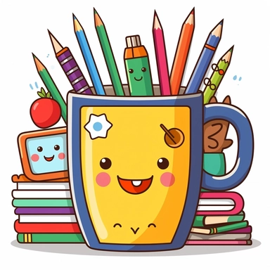 Add a playful and whimsical touch to your educational designs with a delightful cartoon-style clipart of a teacher mug against a clean white background. Imagine a cute and lively mug character specifically designed for teachers, complete with a smiling face and expressive features. The mug could be adorned with colorful patterns, educational symbols like books or rulers, and even a small blackboard with chalk writings. Against the white background, the cartoon-style teacher mug clipart will stan