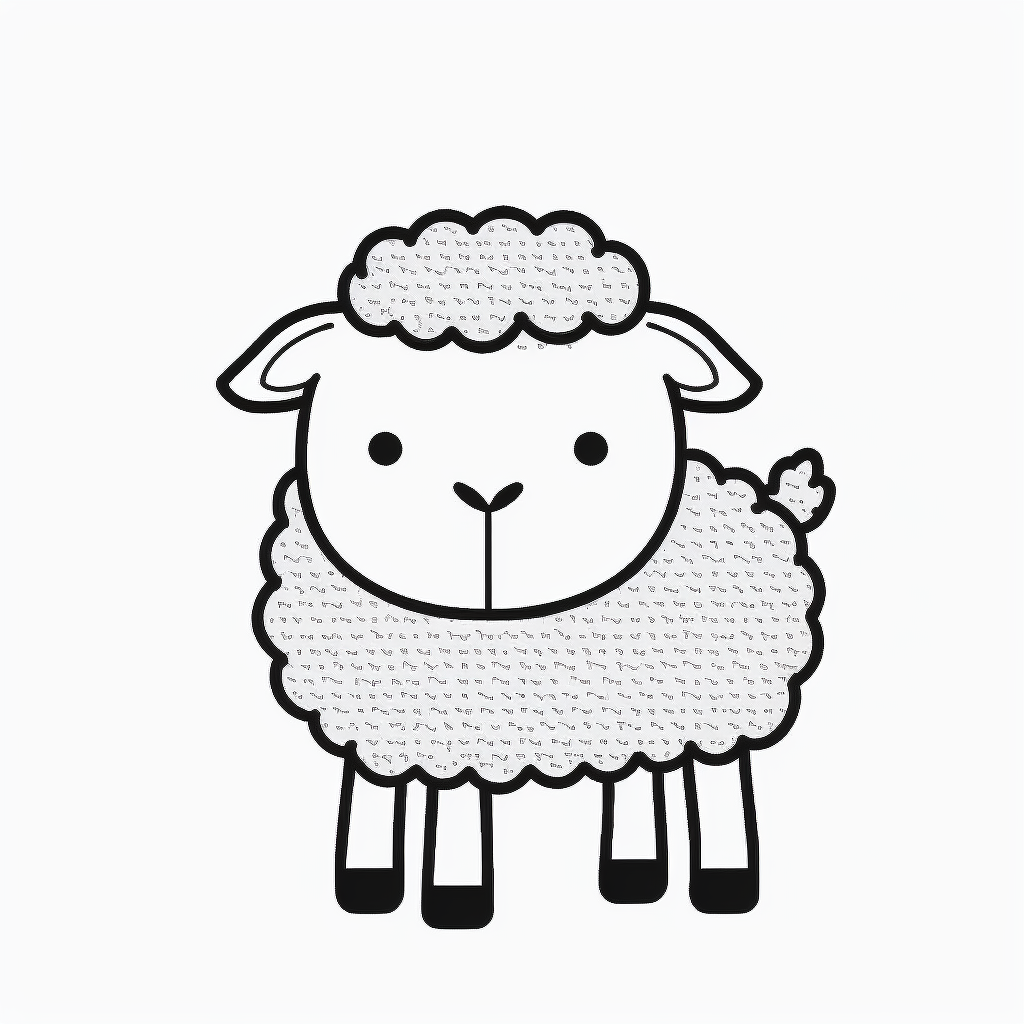 black lamb cliparts